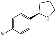 (R)-2-(4-BROMOPHENYL)PYRROLIDINE Struktur