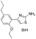 4-(2-ETHOXY-5-PROPYLPHENYL)-1,3-THIAZOL-2-YLAMINE HYDROBROMIDE Struktur