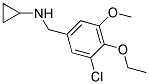 N-(3-CHLORO-4-ETHOXY-5-METHOXYBENZYL)CYCLOPROPANAMINE Struktur