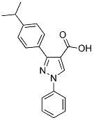 3-(4-ISOPROPYLPHENYL)-1-PHENYL-1H-PYRAZOLE-4-CARBOXYLIC ACID Struktur