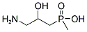 (3-AMINO-2-HYDROXY-PROPYL)-METHYL-PHOSPHINIC ACID Struktur