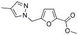 METHYL 5-[(4-METHYL-1H-PYRAZOL-1-YL)METHYL]-2-FUROATE Struktur