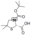 (S)-N-ALPHA-T-BUTYLOXYCARBONYL-D-5,5-DIMETHYL-THIAZOLIDINE-2-CARBOXYLIC ACID Struktur