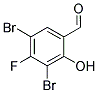 3,5-DIBROMO-4-FLUORO-2-HYDROXY-BENZALDEHYDE Struktur