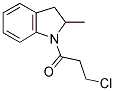 1H-INDOLE, 1-(3-CHLORO-1-OXOPROPYL)-2,3-DIHYDRO-2-METHYL- Struktur