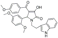 1-(2-(1H-INDOL-3-YL)ETHYL)-5-(2,5-DIMETHOXYPHENYL)-3-HYDROXY-4-(4-METHOXYBENZOYL)-1H-PYRROL-2(5H)-ONE Struktur