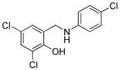 2,4-DICHLORO-6-[[(4-CHLOROPHENYL)AMINO]METHYL]PHENOL Struktur