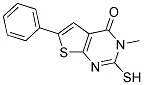 2-MERCAPTO-3-METHYL-6-PHENYL-3H-THIENO[2,3-D]PYRIMIDIN-4-ONE Struktur