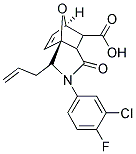 3-ALLYL-2-(3-CHLORO-4-FLUOROPHENYL)-1-OXO-1,2,3,6,7,7A-HEXAHYDRO-3A,6-EPOXYISOINDOLE-7-CARBOXYLIC ACID Struktur