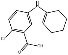 3-CHLORO-6,7,8,9-TETRAHYDRO-5H-CARBAZOLE-4-CARBOXYLIC ACID Struktur