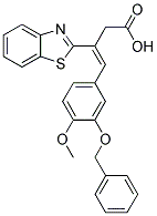 3-BENZOTHIAZOL-2-YL-4-(3-BENZYLOXY-4-METHOXY-PHENYL)-BUT-3-ENOIC ACID Struktur