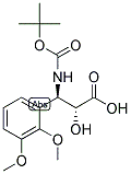 N-BOC-3-(R)-AMINO-2-(R)-HYDROXY-3-(2,3-DIMETHOXY-PHENYL)-PROPIONIC ACID Struktur