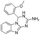 4-(2-METHOXYPHENYL)-3,4-DIHYDRO[1,3,5]TRIAZINO[1,2-A]BENZIMIDAZOL-2-AMINE Struktur