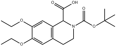 6,7-DIETHOXY-3,4-DIHYDRO-1H-ISOQUINOLINE-1,2-DICARBOXYLIC ACID 2-TERT-BUTYL ESTER Struktur