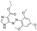 ETHYL 5-[(E)-(2,4,6-TRIMETHOXYPHENYL)DIAZENYL]-1H-IMIDAZOLE-4-CARBOXYLATE Struktur