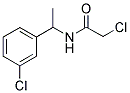 2-CHLORO-N-[1-(3-CHLOROPHENYL)ETHYL]ACETAMIDE Struktur