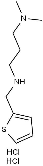 N,N-DIMETHYL-N'-(THIEN-2-YLMETHYL)PROPANE-1,3-DIAMINE DIHYDROCHLORIDE Struktur