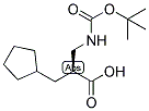 (S)-3-TERT-BUTOXYCARBONYLAMINO-2-CYCLOPENTYLMETHYL-PROPIONIC ACID Struktur