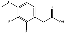 2,3-DIFLUORO-4-METHOXYPHENYLACETIC ACID Struktur