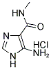 5-AMINO-N-METHYL-1H-IMIDAZOLE-4-CARBOXAMIDE HYDROCHLORIDE Struktur