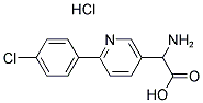 2-AMINO-2-(6-(4-CHLOROPHENYL)PYRIDIN-3-YL)ACETIC ACID HYDROCHLORIDE Struktur