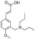 (2E)-3-(3-[(DIPROPYLAMINO)METHYL]-4-METHOXYPHENYL)-2-PROPENOIC ACID Struktur