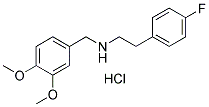 (3,4-DIMETHOXY-BENZYL)-[2-(4-FLUORO-PHENYL)-ETHYL]-AMINE HYDROCHLORIDE Struktur