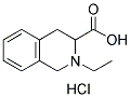 2-ETHYL-1,2,3,4-TETRAHYDRO-ISOQUINOLINE-3-CARBOXYLIC ACID HYDROCHLORIDE Struktur