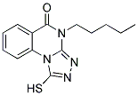 1-MERCAPTO-4-PENTYL[1,2,4]TRIAZOLO[4,3-A]QUINAZOLIN-5(4H)-ONE Struktur