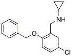 N-(2-(BENZYLOXY)-5-CHLOROBENZYL)CYCLOPROPANAMINE Struktur