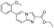 6-(2-METHOXY-PHENYL)-IMIDAZO[1,2-A]PYRIDINE-2-CARBOXYLIC ACID ETHYL ESTER Struktur