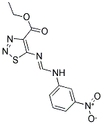 ETHYL 5-({(1E)-[(3-NITROPHENYL)AMINO]METHYLENE}AMINO)-1,2,3-THIADIAZOLE-4-CARBOXYLATE Struktur