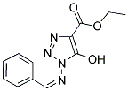 ETHYL 5-HYDROXY-1-{[(1Z)-PHENYLMETHYLENE]AMINO}-1H-1,2,3-TRIAZOLE-4-CARBOXYLATE Struktur