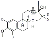 17ALPHA-ETHYNYLESTRADIOL-2,4,16,16-D4 3-METHYL ETHER Struktur