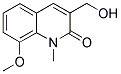 3-HYDROXYMETHYL-8-METHOXY-1-METHYL-1H-QUINOLIN-2-ONE Struktur