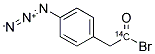 4-AZIDOPHENACYL BROMIDE-1-(14)C Struktur