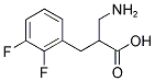 2-AMINOMETHYL-3-(2,3-DIFLUORO-PHENYL)-PROPIONIC ACID Struktur