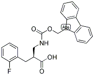 (S)-2-[(9H-FLUOREN-9-YLMETHOXYCARBONYLAMINO)-METHYL]-3-(2-FLUORO-PHENYL)-PROPIONIC ACID Struktur