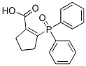 2-(DIPHENYL-PHOSPHINOYL)-CYCLOPENT-1-ENECARBOXYLIC ACID Struktur