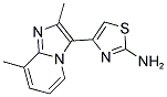 4-(2,8-DIMETHYL-IMIDAZO[1,2-A]PYRIDIN-3-YL)-THIAZOL-2-YLAMINE Struktur