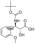 N-BOC-3-(R)-AMINO-2-(R)-HYDROXY-3-(2-METHOXY-PHENYL)-PROPIONIC ACID Struktur