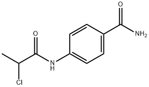 4-[(2-CHLOROPROPANOYL)AMINO]BENZAMIDE Struktur