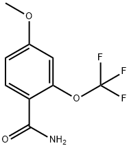 4-METHOXY-2-(TRIFLUOROMETHOXY)BENZAMIDE Struktur