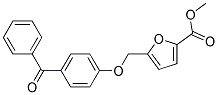 METHYL 5-[(4-BENZOYLPHENOXY)METHYL]-2-FUROATE Struktur