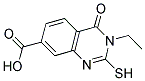 3-ETHYL-2-MERCAPTO-4-OXO-3,4-DIHYDROQUINAZOLINE-7-CARBOXYLIC ACID Struktur