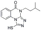 1-MERCAPTO-4-(3-METHYLBUTYL)[1,2,4]TRIAZOLO[4,3-A]QUINAZOLIN-5(4H)-ONE Struktur