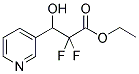 ETHYL 2,2-DIFLUORO-3-HYDROXY-(3-PYRIDINYL)PROPANOATE Struktur