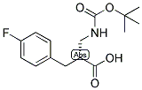 (R)-2-(TERT-BUTOXYCARBONYLAMINO-METHYL)-3-(4-FLUORO-PHENYL)-PROPIONIC ACID Struktur