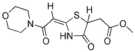 METHYL [(2E)-2-(2-MORPHOLIN-4-YL-2-OXOETHYLIDENE)-4-OXO-1,3-THIAZOLIDIN-5-YL]ACETATE Struktur