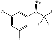 (1R)-1-(5-CHLORO-3-FLUOROPHENYL)-2,2,2-TRIFLUOROETHYLAMINE Struktur